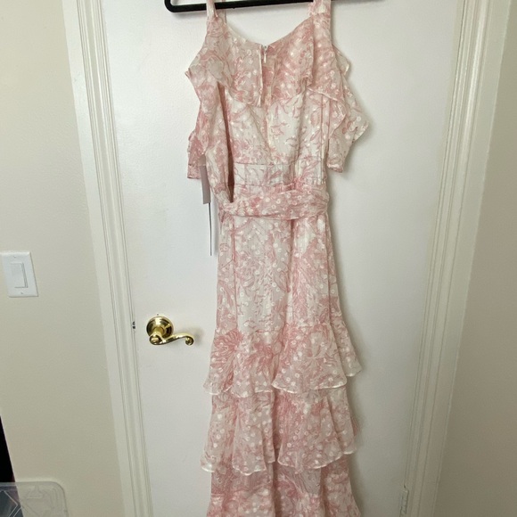 NWT -Rachel by Rachel Roy, 18W, maxi dress,color eggshell blush light pink/cream - Picture 10 of 12